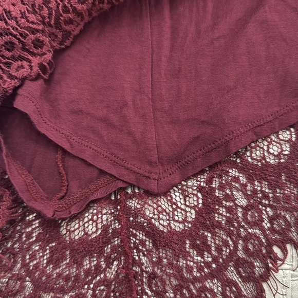 Free People 'She's Got It' ~ Plum Purple Lace Mini Slip Party Dress size XS - Picture 6 of 9